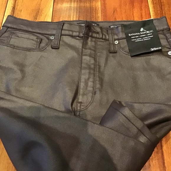 NWT Banana Republic High-Rise Skinny Coated Jean - Picture 5 of 6